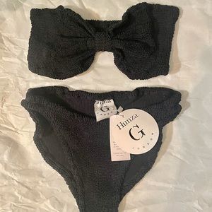 Brand New with Tags- Hunza G Jean Bikini in Black!!!!